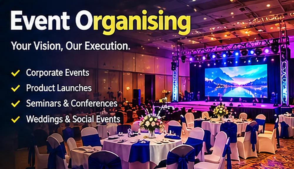 Event organising in Delhi NCR for corporate events, product launches, seminars, conferences and weddings